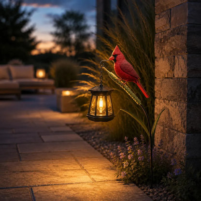 💥 LAST DAY 50% OFF🐦Cardinal Solar Light—A Beautiful Garden Light That Feels Full of Life