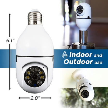 🔥Last Day Sale 50% OFF✅Light Bulb Security Camera — Screws Into Any Standard Light Bulb Socket