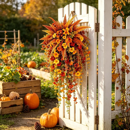 🔥 Fall Early Bird Sale | 50% OFF🍂ARTIFICIAL FALL HARVEST HANGING BASKET - AUTUMN PORCH & DOOR DECORATION