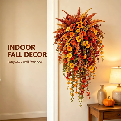 🔥 Fall Early Bird Sale | 50% OFF🍂ARTIFICIAL FALL HARVEST HANGING BASKET - AUTUMN PORCH & DOOR DECORATION