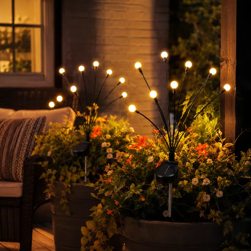 🔥Last Day Sale 50% OFF🔥Outdoor Solar Firefly Lights, Waterproof Garden Stake Lights, 32/64 LED Bulbs