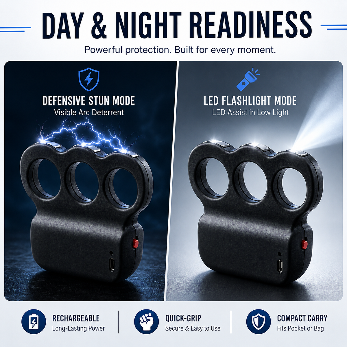 🔥Last Day Sale 50% OFF💥2026 TripleShock Stun Device – Powerful Personal Defense & Deterrent Protection
