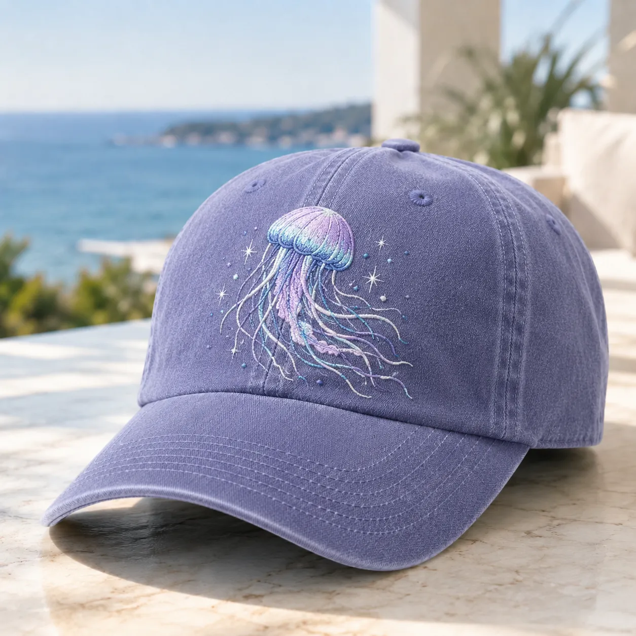 🔥 Last Day 50% OFF – 🌊Ocean Spirit Embroidered Washed Baseball Cap