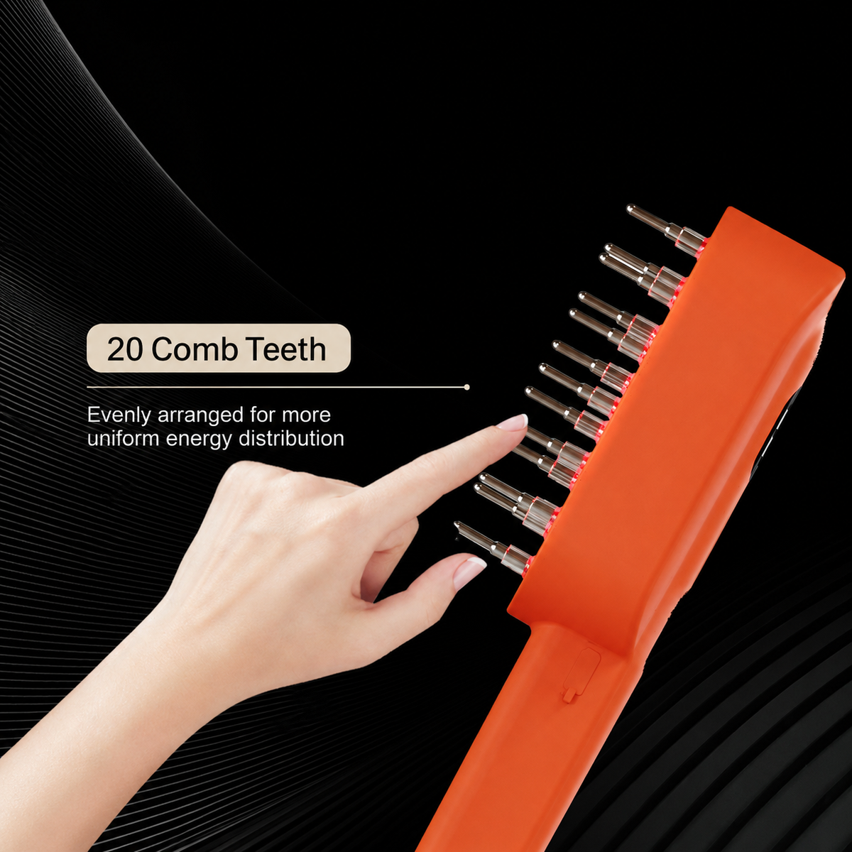 🔥Last Day Sale 50% OFF🔥Heathcy Red & Blue Light Hair Growth Comb with EMS Microcurrent Scalp Massage