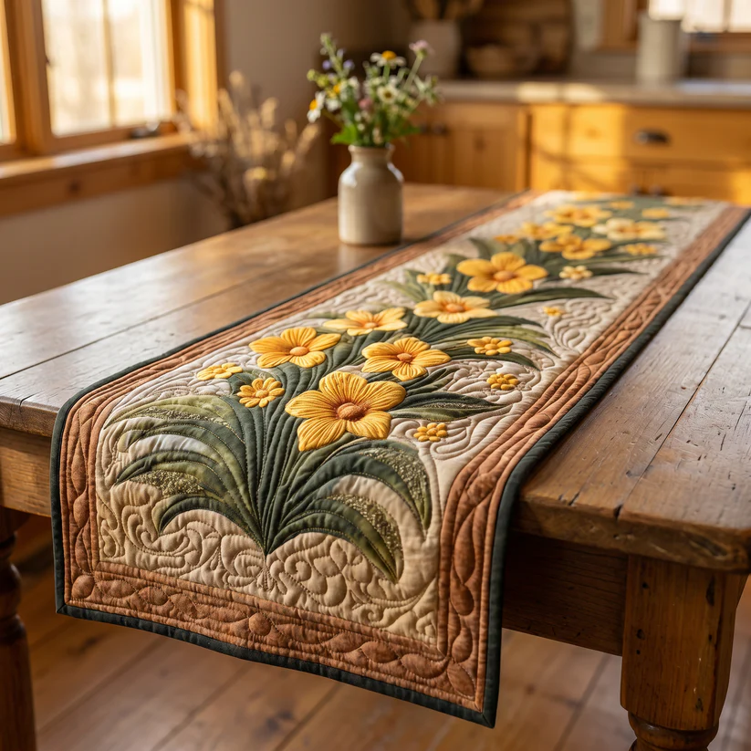 🔥Last Day 50% OFF🌻Rosie's Handquilted Table Runners