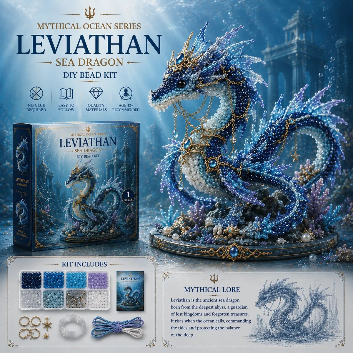🔥Last Day Sale 50%🌊 Mythical Ocean DIY Bead Kit