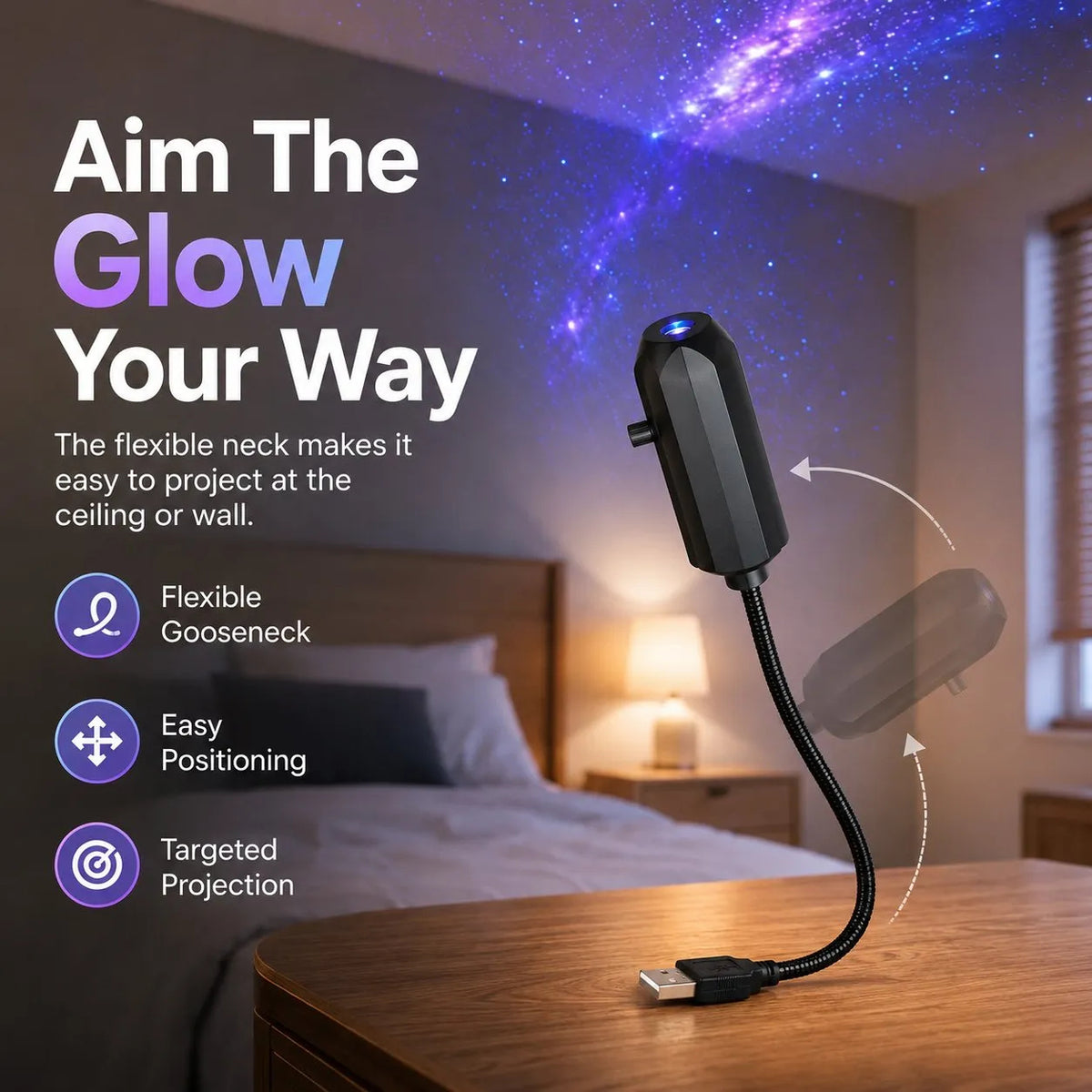 🔥Last Day Sale 50% OFF🌊Smart Holographic Star & Ocean 5D Projector