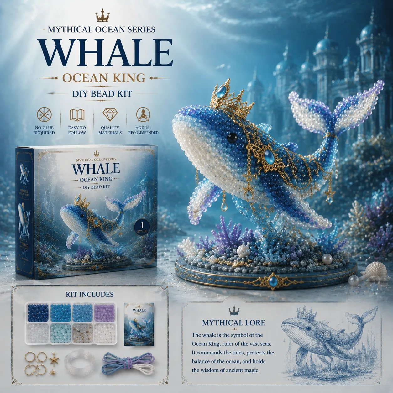 🔥Last Day Sale 50%🌊 Mythical Ocean DIY Bead Kit