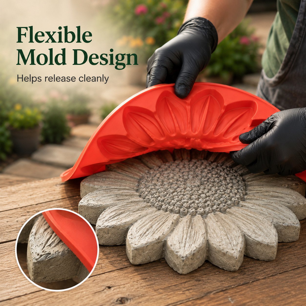💥 LAST DAY 50% OFF - 🌻Reusable Sunflower Stepping Stone Mold