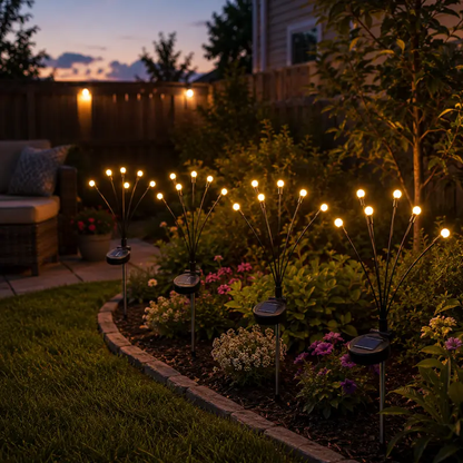 🔥Last Day Sale 50% OFF🔥Outdoor Solar Firefly Lights, Waterproof Garden Stake Lights, 32/64 LED Bulbs