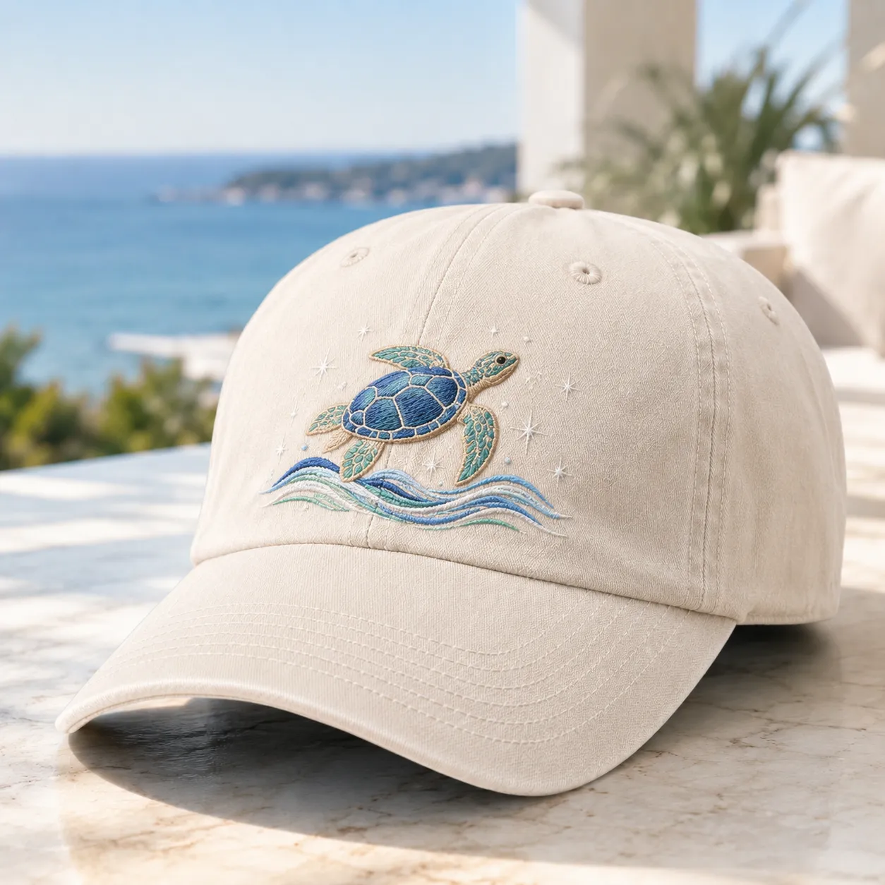 🔥 Last Day 50% OFF – 🌊Ocean Spirit Embroidered Washed Baseball Cap