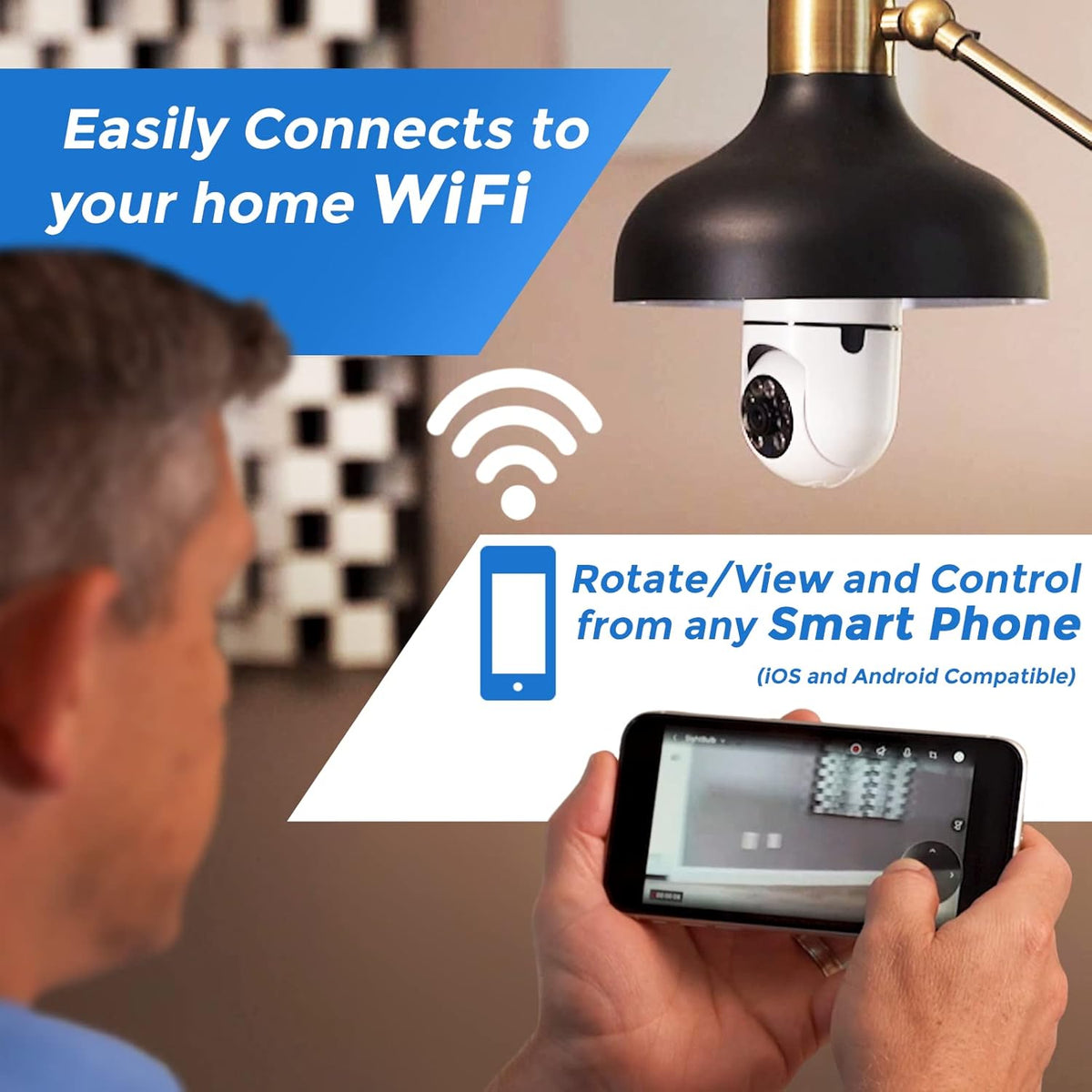 🔥Last Day Sale 50% OFF✅Light Bulb Security Camera — Screws Into Any Standard Light Bulb Socket