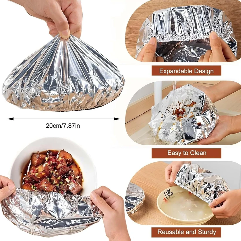 🎁Buy More, Save More 🍽Keep Every Meal Warm Until Everyone Is Ready To Eat - Food-Grade Aluminum Foil Insulation Cover