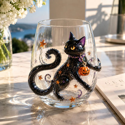 🔥LAST DAY 50% OFF-🎃 3D Halloween Glass Cups | Perfect for Parties & Cozy Fall Home Bars