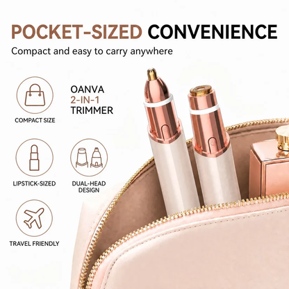 💥 LAST DAY 50% OFF✨ 2-in-1 Women’s Facial & Eyebrow Trimmer – Painless & Rechargeable