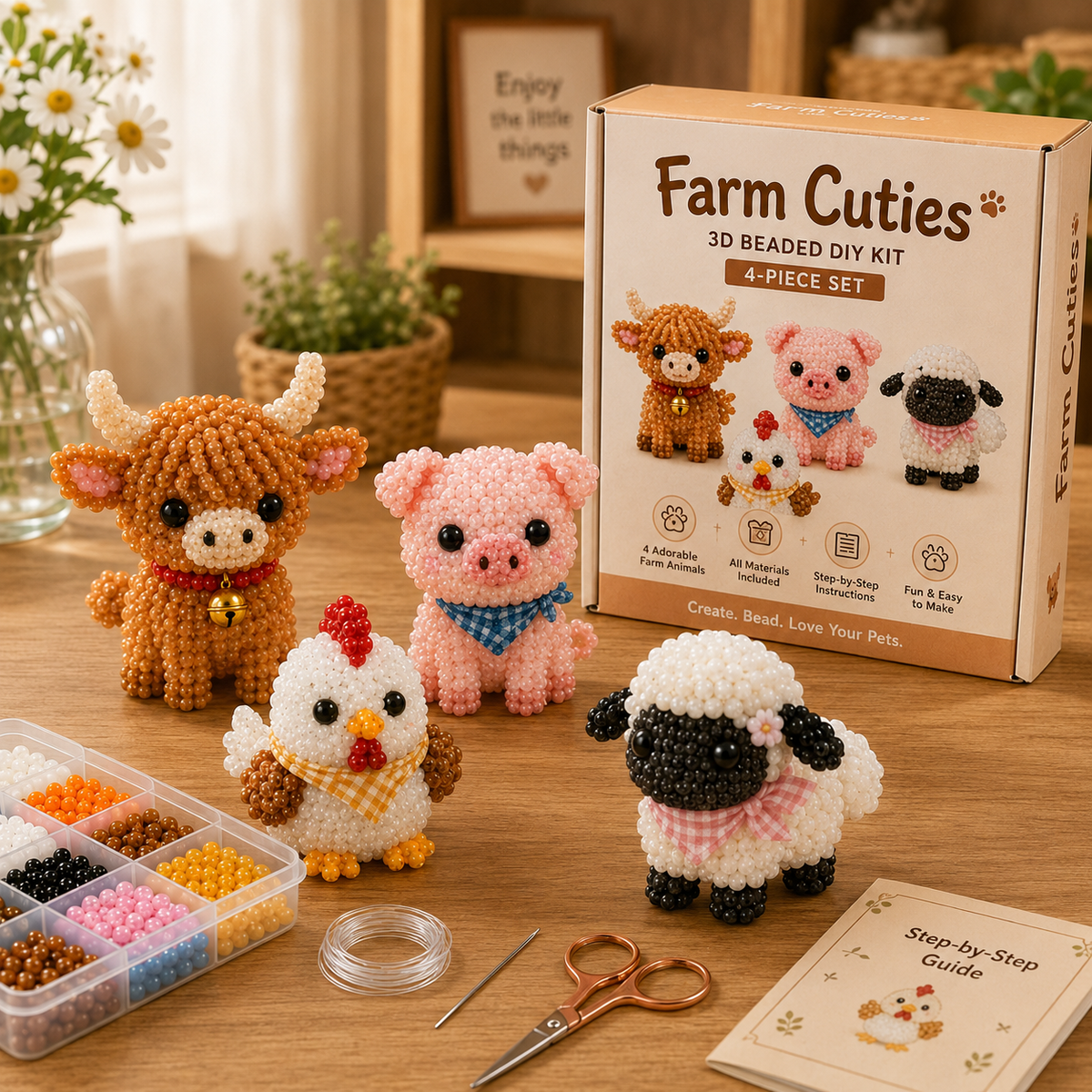 🔥Last Day Sale 50%🐇OFF3D Beaded Animal DIY Kit