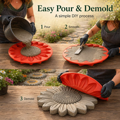 💥 LAST DAY 50% OFF - 🌻Reusable Sunflower Stepping Stone Mold
