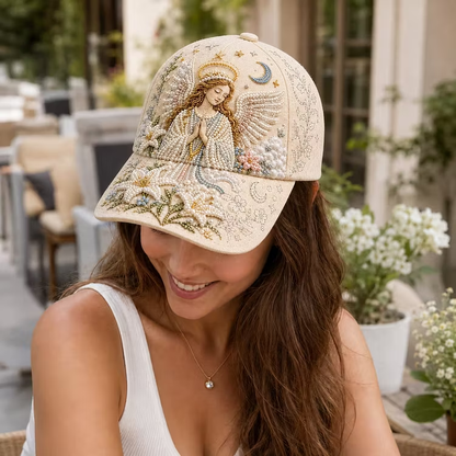 LAST DAY 50% OFF✝️🧢 Premium Christian Faith Beaded Hat DIY Kit | Luxury Flocked Canvas with Scratch-Resistant Non-Fading Pearl Beads DIY Handmade Devotional Cap Decor 🕊️