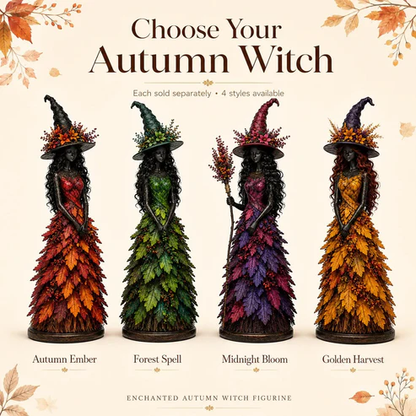 🔥Last Day 50% OFF🧙Enchanted Autumn Witch Figurine (✨2026 Limited Edition)