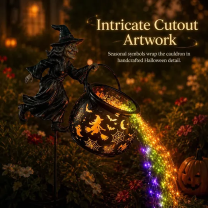 🔥50% OFF Halloween Early Bird Sale 🎃 Halloween Witch Cauldron Garden Light