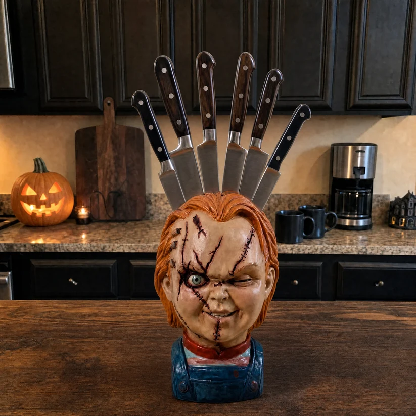 🔥Last Day Sale 50% OFF💀Horror Knife Block