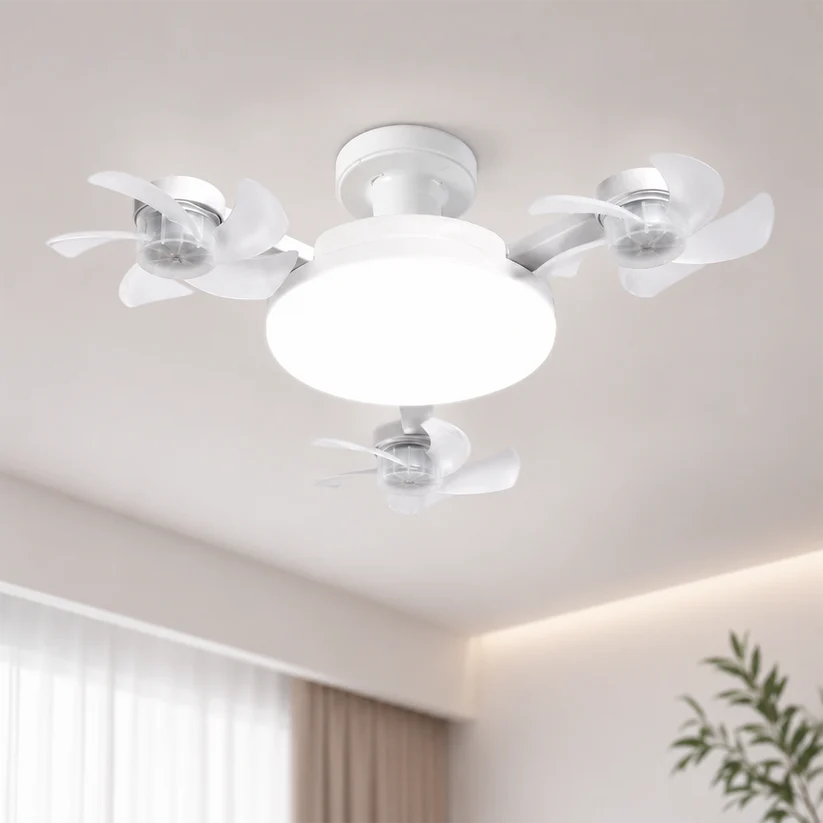 🔥Last Day 50% OFF🌀New E26/E27 Socket Ceiling Fan Light – 2‑in‑1 Silent LED Fan with Remote Control, Energy‑Saving Cooling & Lighting Combo for Home Bedroom