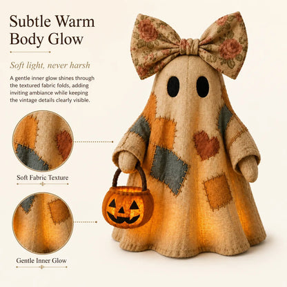 🔥Last Day 50% OFF 👻🎁[Halloween Gifts] Lighted Vintage Patchwork Ghost