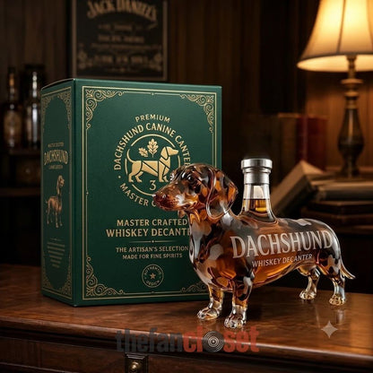🔥Last Day Sale 50%🥃Dachshund Wiener Dog Shaped Decanter Whiskey Bottle