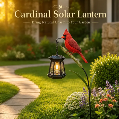 💥 LAST DAY 50% OFF🐦Cardinal Solar Light—A Beautiful Garden Light That Feels Full of Life