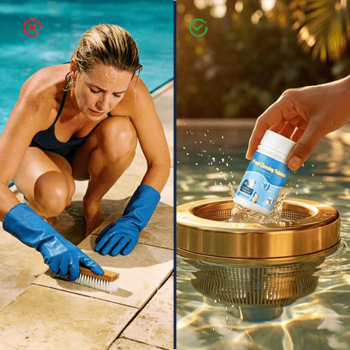 🔥Last Day Sale 50% OFF🌊Pool Cleaning Tablets with 3X Slow-Dissolve Formula