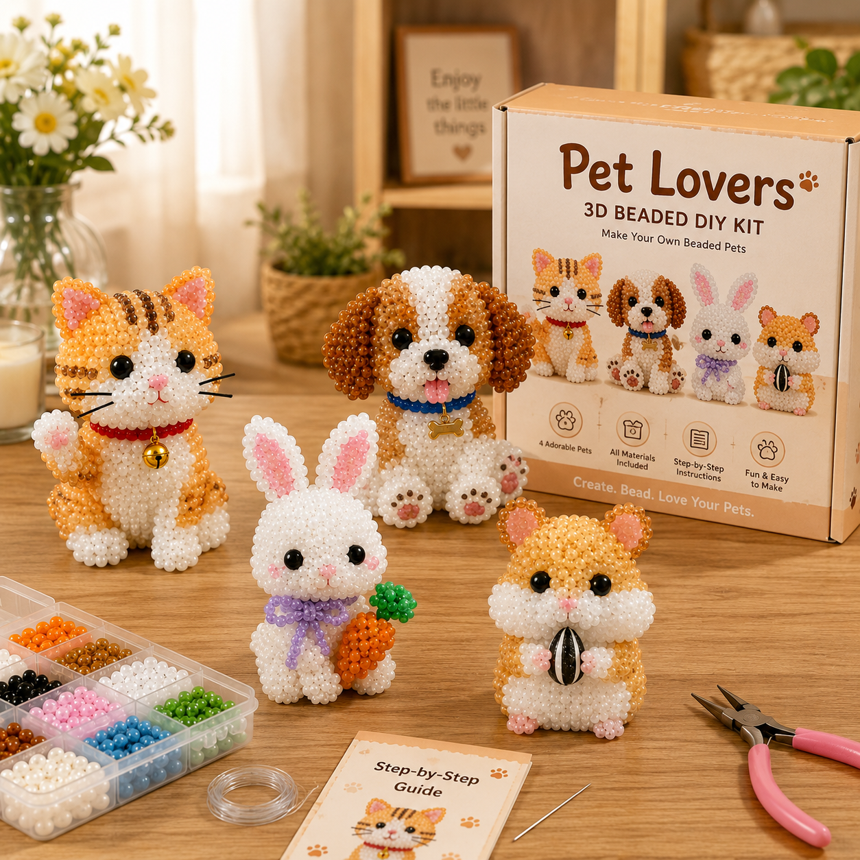 🔥Last Day Sale 50%🐇OFF3D Beaded Animal DIY Kit