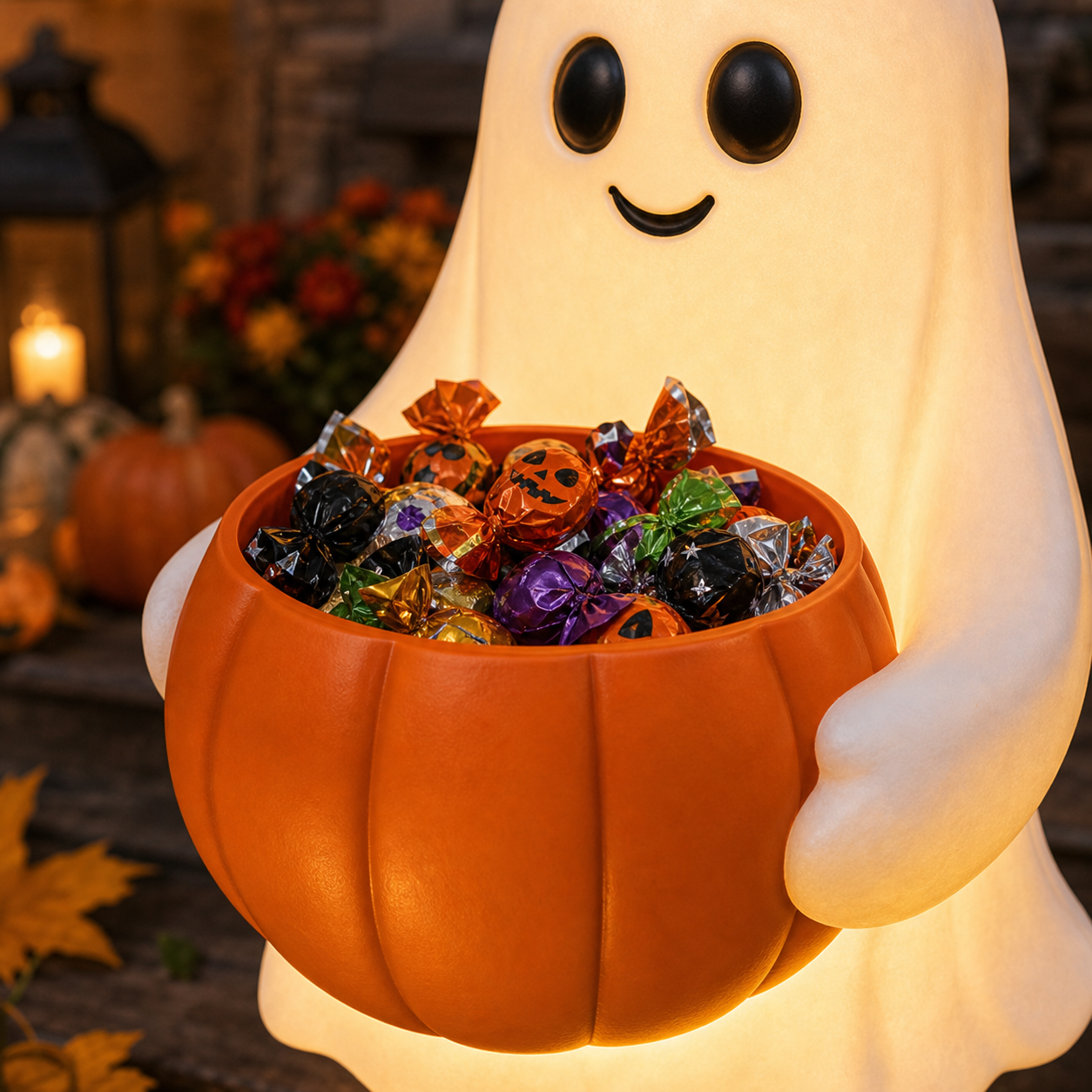 🔥Last Day Sale 50%👻 Halloween Ghost Candy Holder Garden Stake
