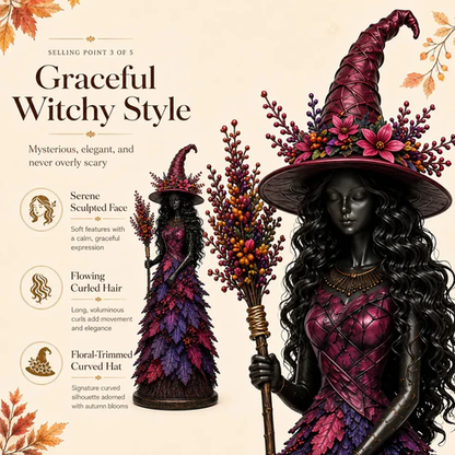 🔥Last Day 50% OFF🧙Enchanted Autumn Witch Figurine (✨2026 Limited Edition)