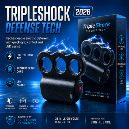 🔥Last Day Sale 50% OFF💥2026 TripleShock Stun Device – Powerful Personal Defense & Deterrent Protection