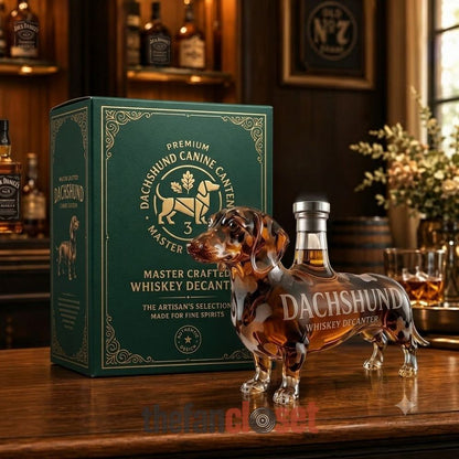 🔥Last Day Sale 50%🥃Dachshund Wiener Dog Shaped Decanter Whiskey Bottle