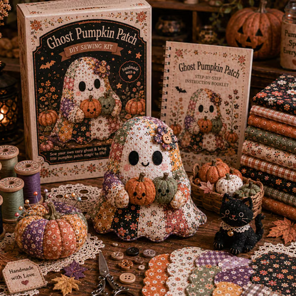 🔥50% Off Last Day - 👻Little Ghost’s Cozy Halloween DIY Patchwork Kit