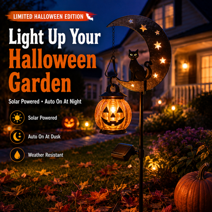 🎃 Halloween Early Bird Sale | 50% OFF Pumpkin Moon Garden Stake Light