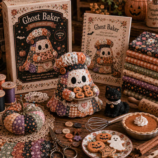🔥50% Off Last Day - 👻Little Ghost’s Cozy Halloween DIY Patchwork Kit