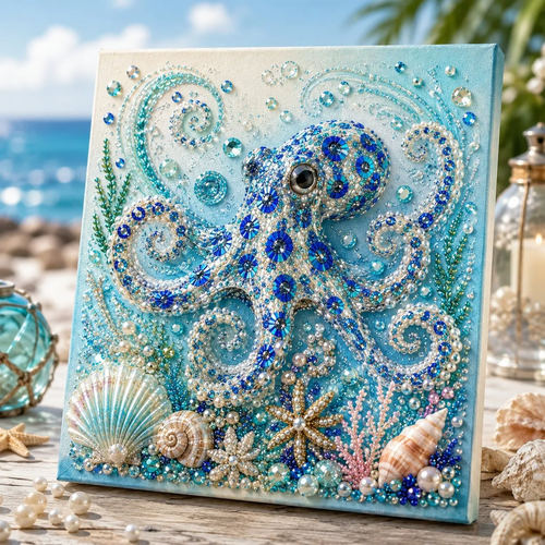 🔥Last Day 50% OFF - 🌊✨Ocean Theme Pearl Art DIY Kit