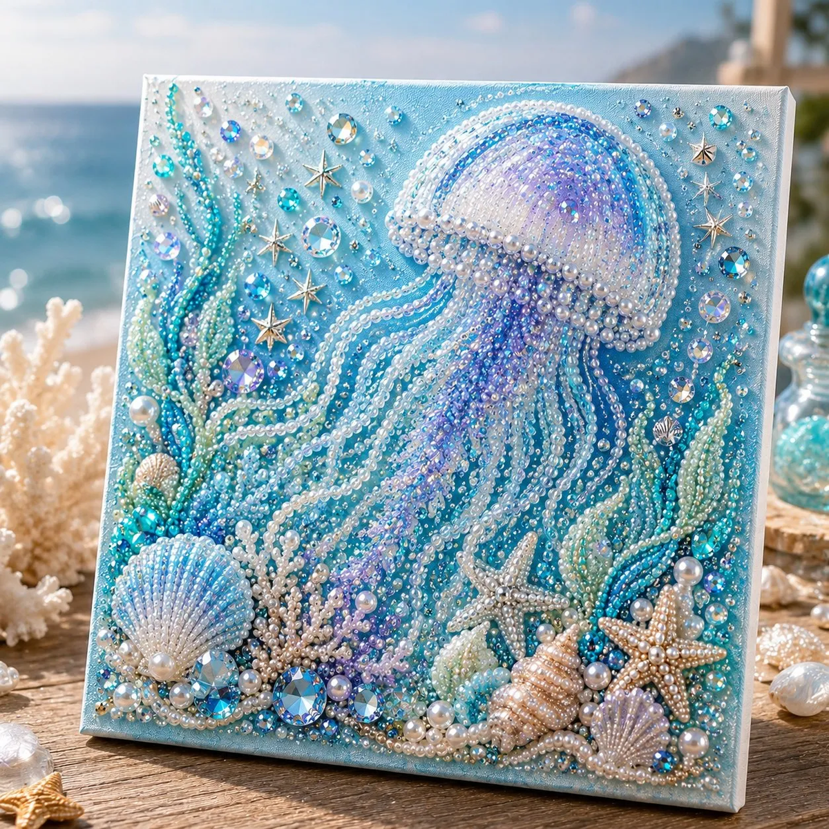 🔥Last Day 50% OFF - 🌊✨Ocean Theme Pearl Art DIY Kit