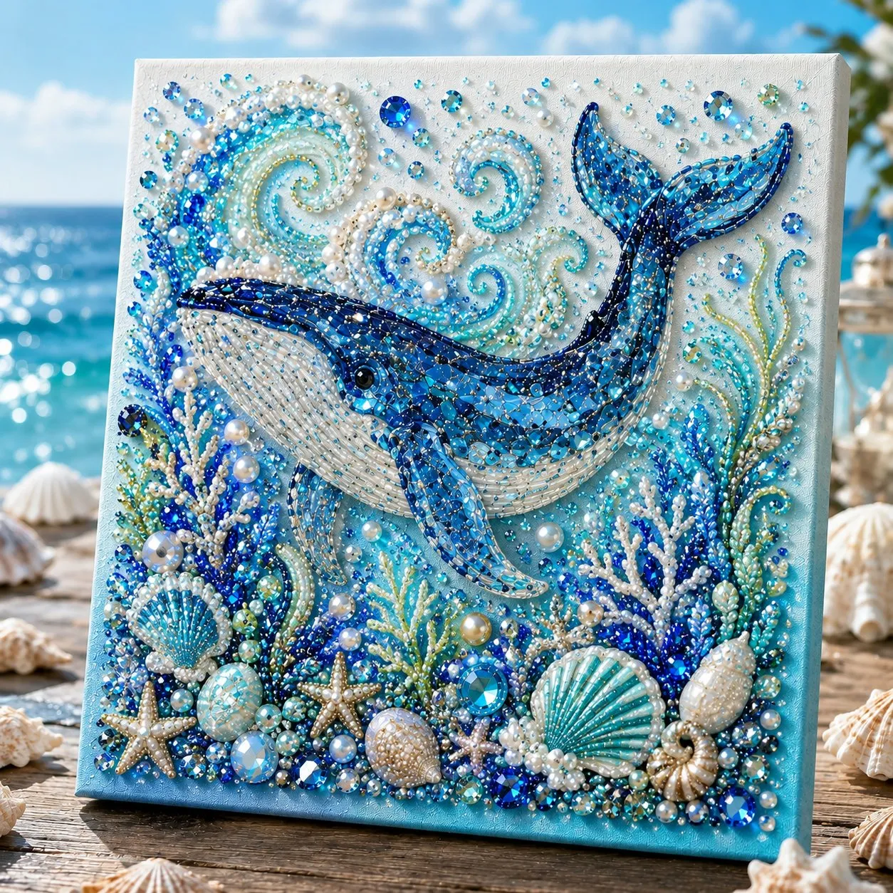 🔥Last Day 50% OFF - 🌊✨Ocean Theme Pearl Art DIY Kit