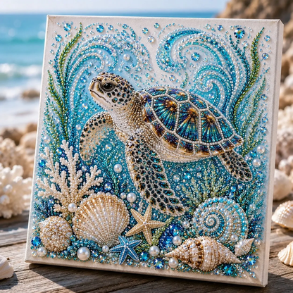 🔥Last Day 50% OFF - 🌊✨Ocean Theme Pearl Art DIY Kit