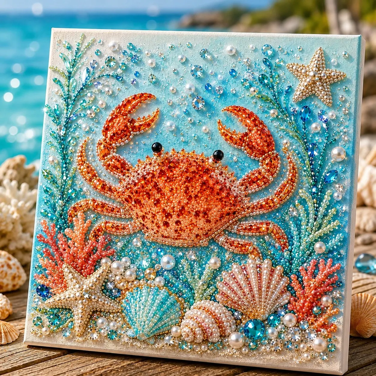 🔥Last Day 50% OFF - 🌊✨Ocean Theme Pearl Art DIY Kit