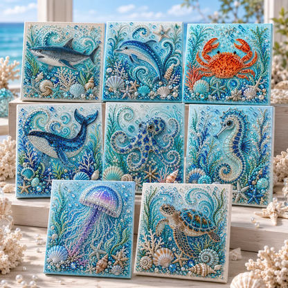🔥Last Day 50% OFF - 🌊✨Ocean Theme Pearl Art DIY Kit
