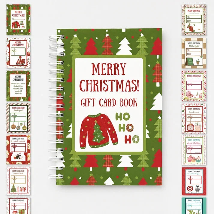 LAST DAY 50% OFF🎄📚Christmas Gift Card Book - 🎁Surprises On Every Page📚Hardcover & Durability Line