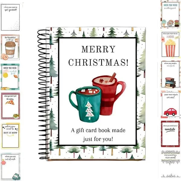 LAST DAY 50% OFF🎄📚Christmas Gift Card Book - 🎁Surprises On Every Page📚Hardcover & Durability Line