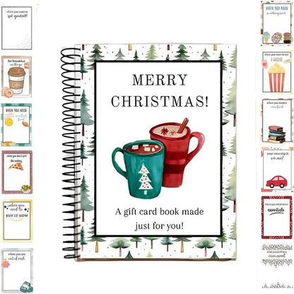 LAST DAY 50% OFF🎄📚Christmas Gift Card Book - 🎁Surprises On Every Page📚Hardcover & Durability Line