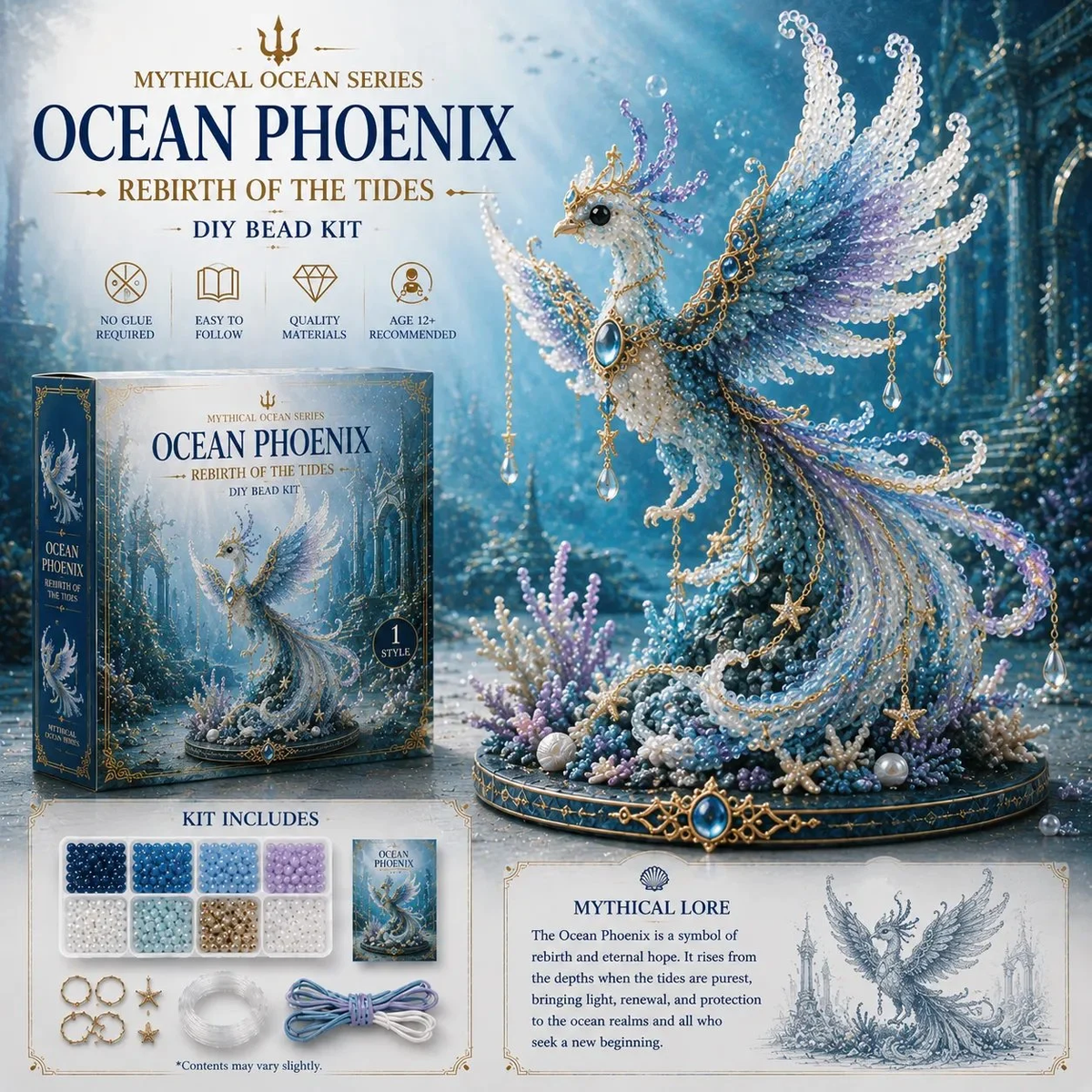 🔥Last Day Sale 50%🌊 Mythical Ocean DIY Bead Kit