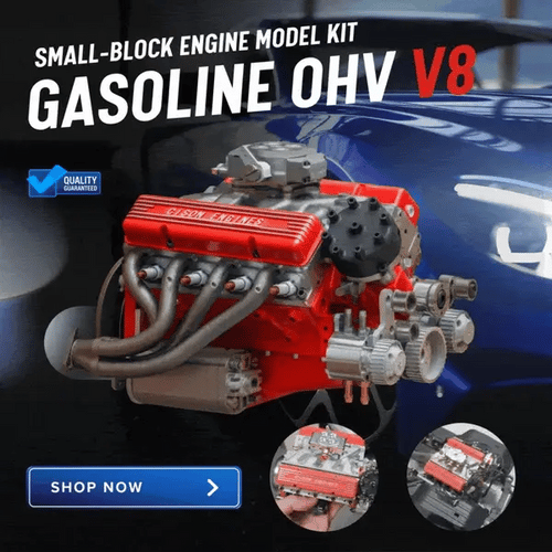 🎉Last Day Promotion 50% OFF🔥Gasoline OHV V8 Small-block Engine Model Kits